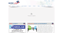 Desktop Screenshot of microlab.co.in