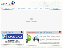 Tablet Screenshot of microlab.co.in